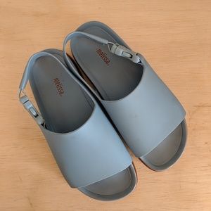 Melissa Bleach Slide Jelly Sandal Blue/Brown